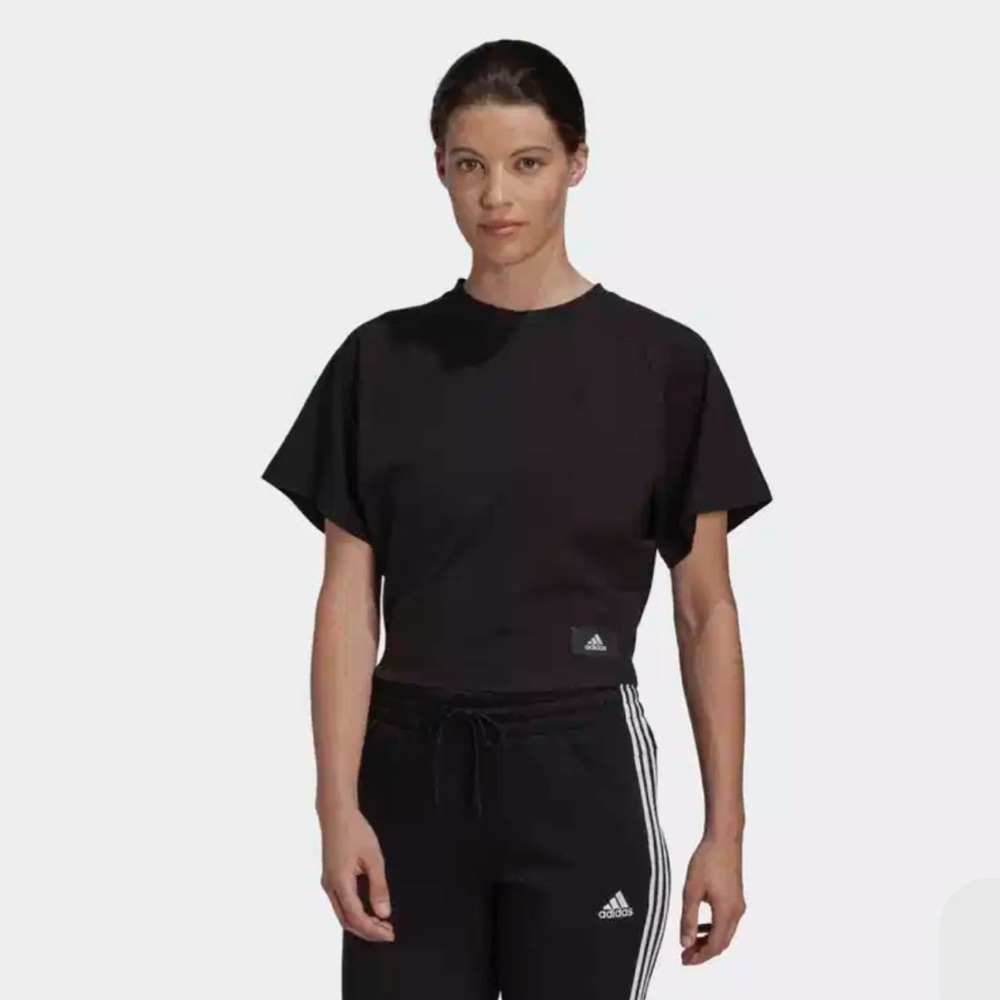 Adidas Holidayz Loose Baby Tee Size S Athletic Workout Top